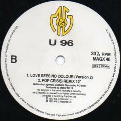 U96 - U96 - Love Sees No Colour - M&G