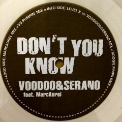 Voodoo & Serano - Voodoo & Serano - Don't You Know (Clear Vinyl) - Tipsy Tunes