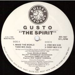 Gusto - Gusto - The Spirit - Bullet Records