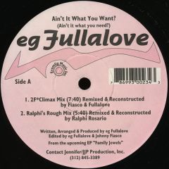 Eg Fullalove - Eg Fullalove - Ain't It What You Want - Eromlig Music