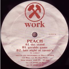 Peach - Peach - The Stand - Work Records