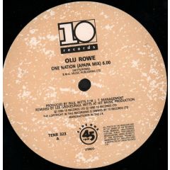 Olu Rowe - Olu Rowe - One Nation (Apapa Mix) - 10 Records