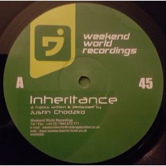 Justin Chodzko - Justin Chodzko - Inheritance - Weekend World