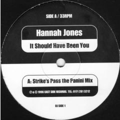 Hannah Jones - Hannah Jones - It Should Have Been You - East Side Rec