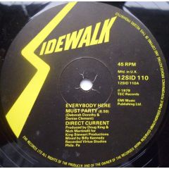 Direct Current - Direct Current - Everbody Here Must Party - Sidewalk