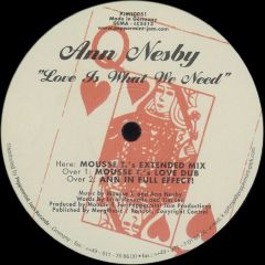 Ann Nesby - Ann Nesby - Love Is What We Need - Peppermint Jam