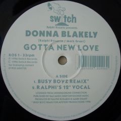 Donna Blakely - Donna Blakely - Gotta New Love - Switch