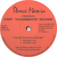 Terry Housemaster Baldwin - Terry Housemaster Baldwin - The Bitch Is Naggin Me / Hands Up - Dance Mania