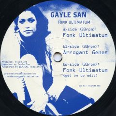 Gayle San - Gayle San - Fonk Ultimatum - Masters Of Disaster