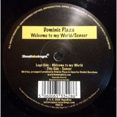 Dominic Plaza - Dominic Plaza - Welcome To My World - Vapourise