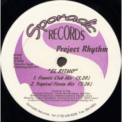 Project Rhythm - Project Rhythm - El Ritmo - Sporadic Records