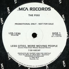 The Fixx - The Fixx - Less Cities More Moving People - MCA