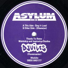 DJ Vibes - DJ Vibes - Obsession / Sing It Loud - Asylum