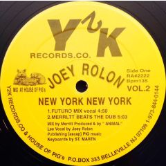 Joey Rolon - Joey Rolon - New York New York - Y2K Records Co.