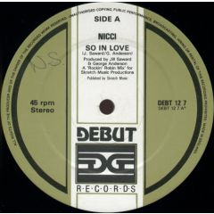 Nicci - Nicci - So In Love - Debut