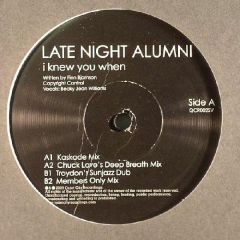 Late Night Alumni - Late Night Alumni - I Knew You When - Quiet City Recordings