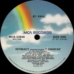 St Paul - St Paul - Intimacy - MCA