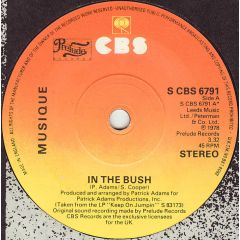 Musique - Musique - In The Bush - CBS