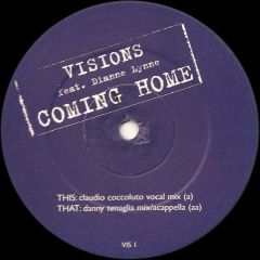 Visions Feat. Dianne Lynne - Visions Feat. Dianne Lynne - Coming Home - Stress Records