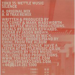 Mettle Music - Mettle Music - Silence - Toko Records