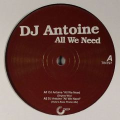 DJ Antoine - DJ Antoine - All We Need - Tinted Records