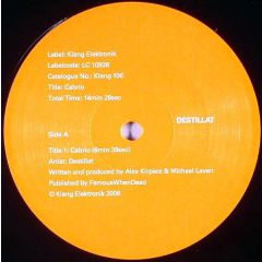 Destillat - Destillat - Cabrio - Klang Elektronik