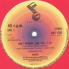 Rufus - Rufus - Aint Nobody Like You - ABC