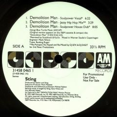 Sting - Sting - Demolition Man (Mixes) - A&M