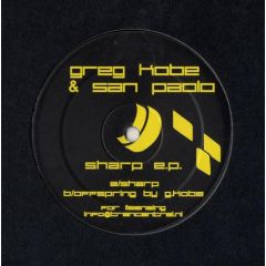 Greg Kobe & San Paolo - Greg Kobe & San Paolo - Sharp EP - Robots