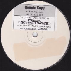 Ronnie Kaye - Ronnie Kaye - Really Special - White