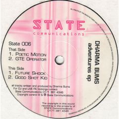 Dharma Bums - Dharma Bums - Adventures EP - State Commun.