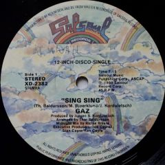 GAZ - GAZ - Sing Sing/Good, Bad & The Ugly - Salsoul