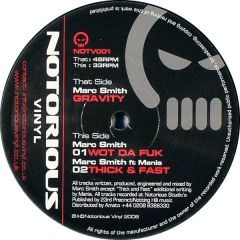 Marc Smith - Marc Smith - Gravity - Notorious Vinyl