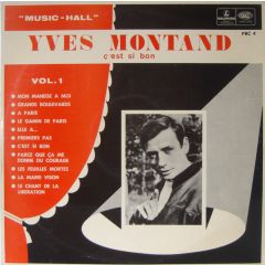 Yves Montand - Yves Montand - C'est Si Bon - Parlophone