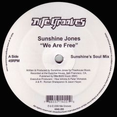 Sunshine Jones - Sunshine Jones - We Are Free / Distant Vision - Nitegrooves