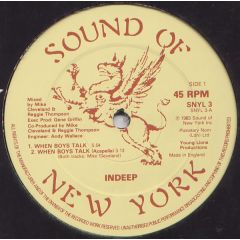 Indeep - Indeep - When Boys Talk - Sound Of New York