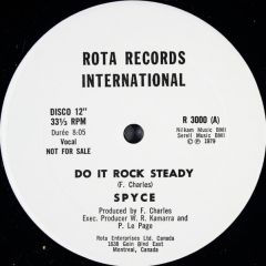Spyce - Spyce - Do It Rock Steady - Rota Records Int