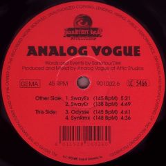 Analog Vogue - Analog Vogue - Swayex - Frankfurt Beat