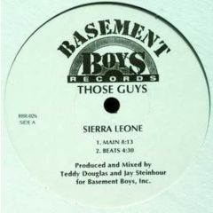 Those Guys - Those Guys - Sierra Leone - Basement Boys
