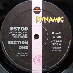 Section One - Section One - Psyco - Dynamic Records