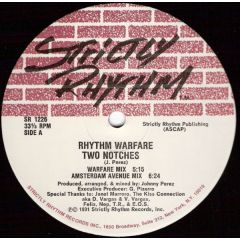 Rhythm Warfare - Rhythm Warfare - Two Notches - Strictly Rhythm