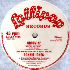 Ronnie Jones - Ronnie Jones - Groovin' - Lollipop