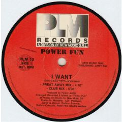 Power Fun - Power Fun - I Want - Plm Records