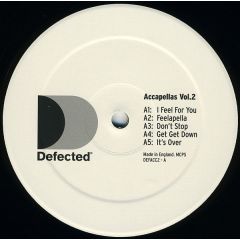 Defected Presents - Defected Presents - Accapellas Vol.2 - Defected