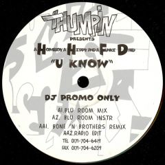 Homeboy, Hippie & Funky Dred - Homeboy, Hippie & Funky Dred - U Know - Thumpin