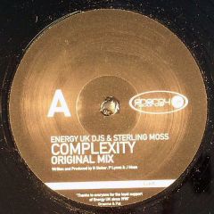 Energy Uk DJ's & Sterling Moss - Energy Uk DJ's & Sterling Moss - Complexity - Energy Uk Records