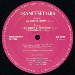 Trancesetters - Trancesetters - The Secrets Of Meditation - First Impression