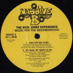 The Nick Jones Experience - The Nick Jones Experience - Music For The Neighborhood - Massive Sounds