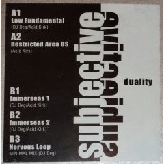 Subjective - Subjective - Duality EP - Reload
