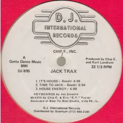 Chip E - Chip E - Jack Trax / Mb Dance - DJ International